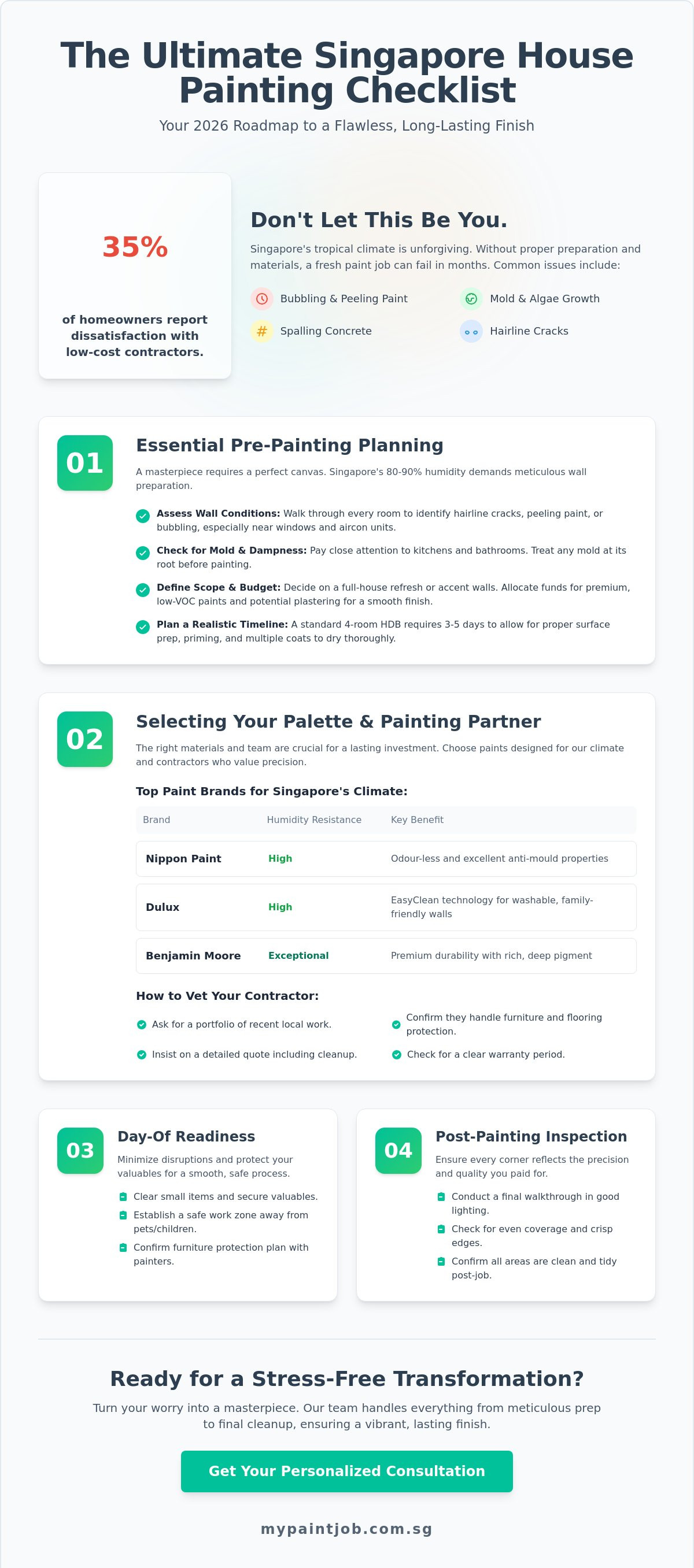The Ultimate House Painting Checklist for Singapore Homeowners (2026)