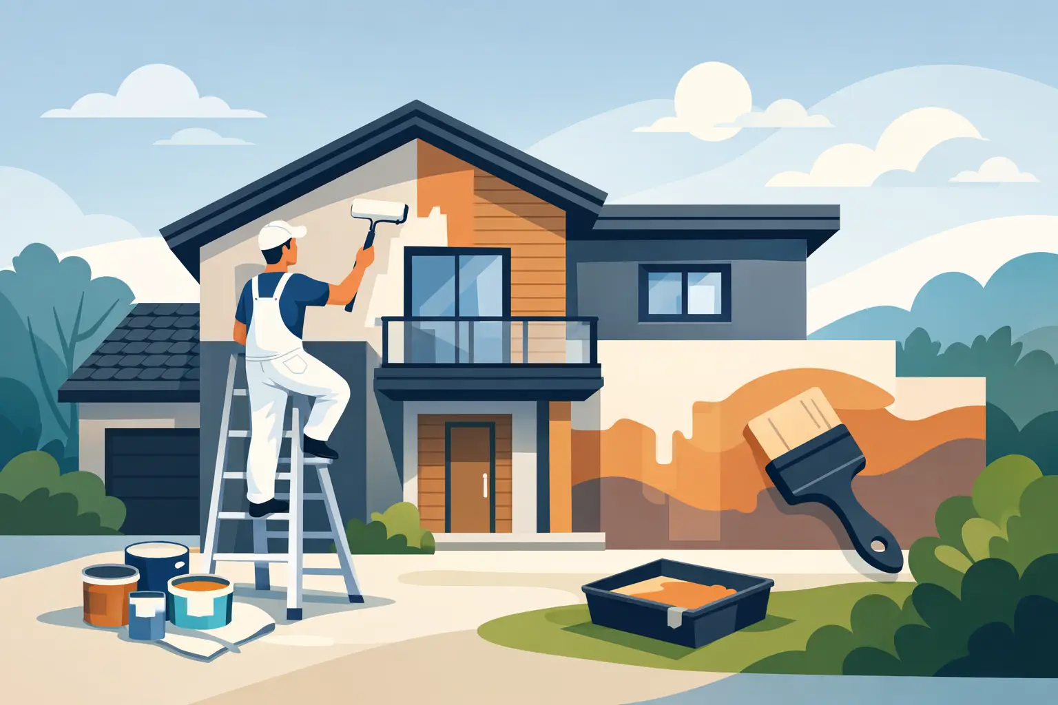 Read more about the article Landed House Exterior Painting Done Right