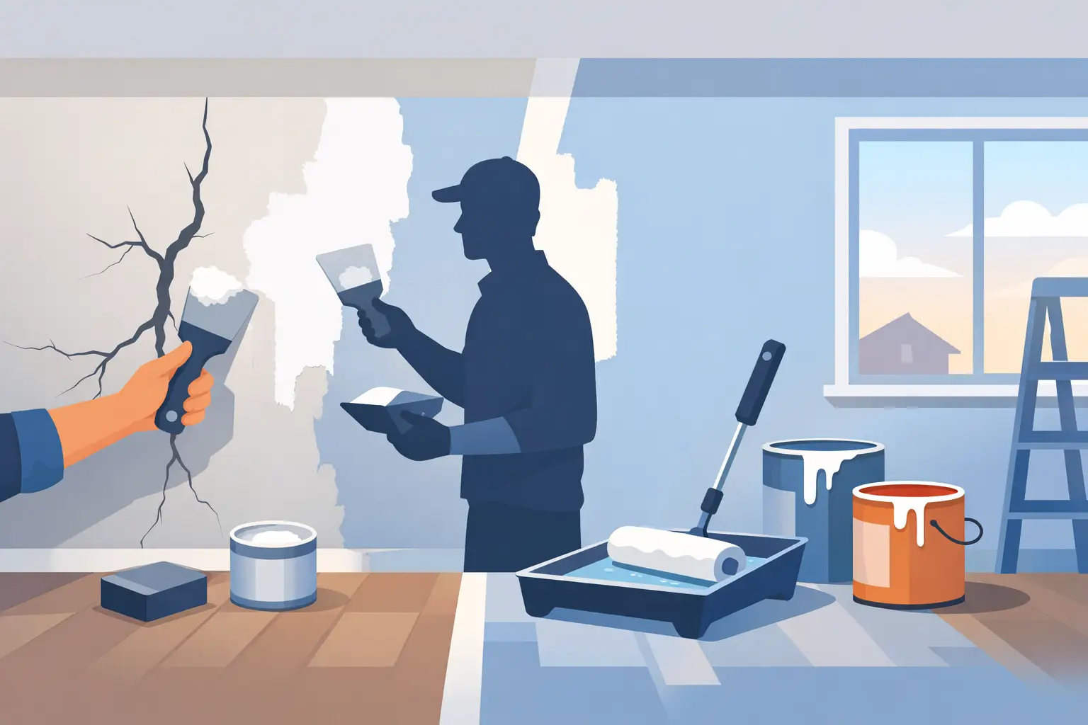 You are currently viewing Wall Crack Repair Before Painting Done Right