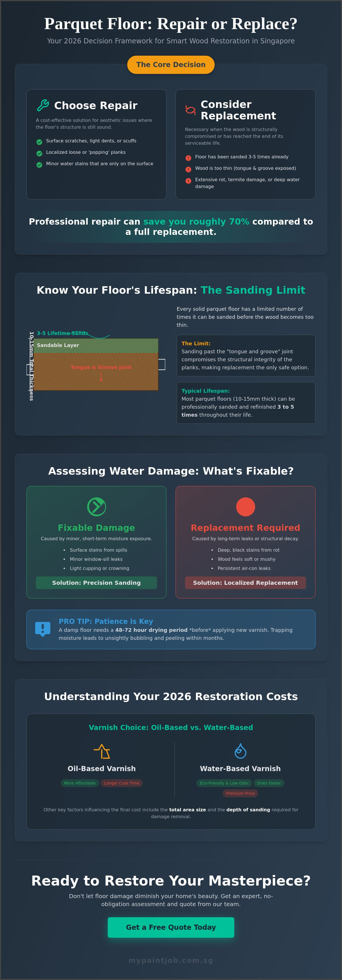 Parquet Floor Repair Singapore: The 2026 Homeowner’s FAQ & Restoration Guide