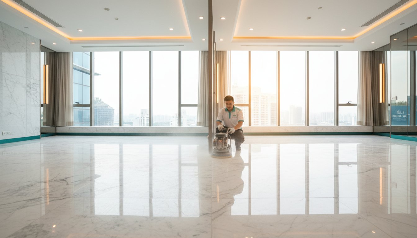 You are currently viewing Professional Marble Floor Polishing: The 2026 Guide to Restoring Your Home’s Masterpiece