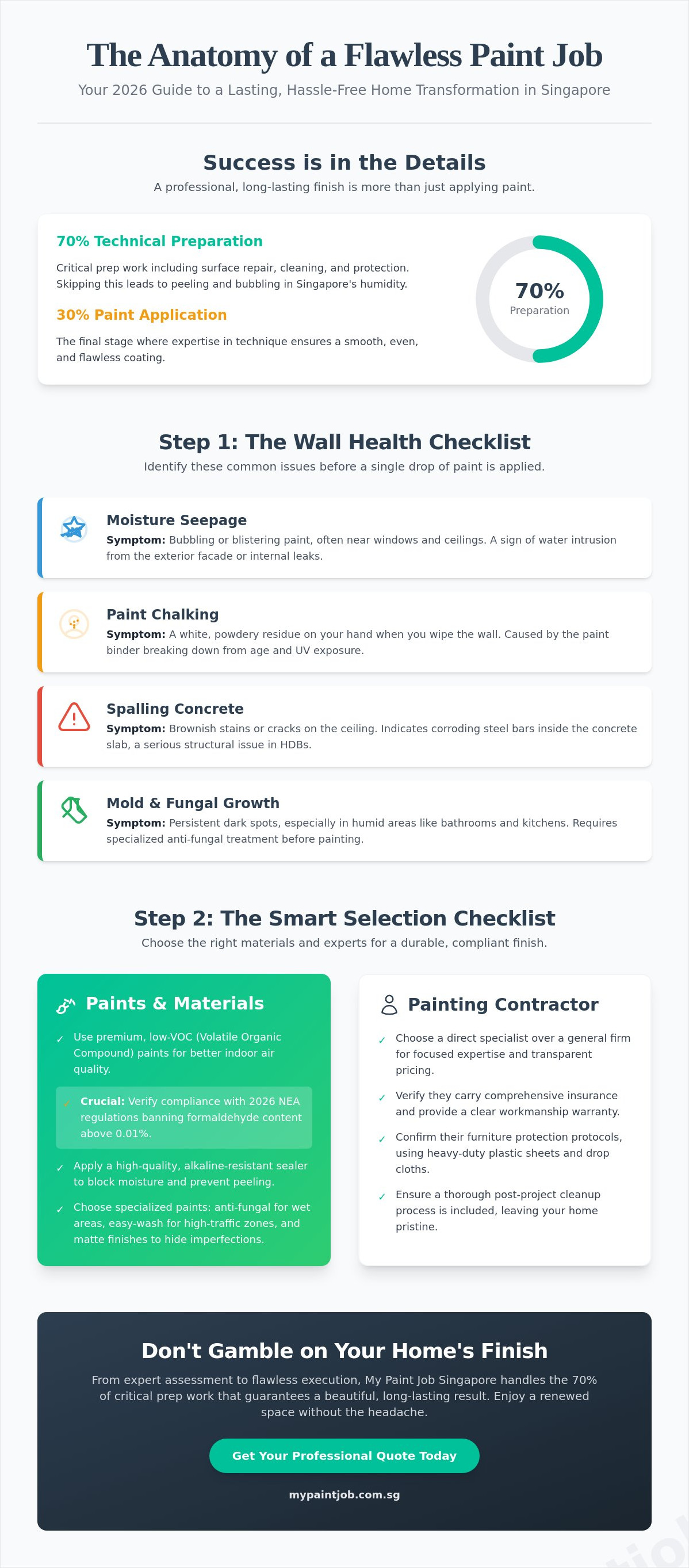 The Ultimate Paint Job Singapore Checklist: 2026 Homeowner’s Guide