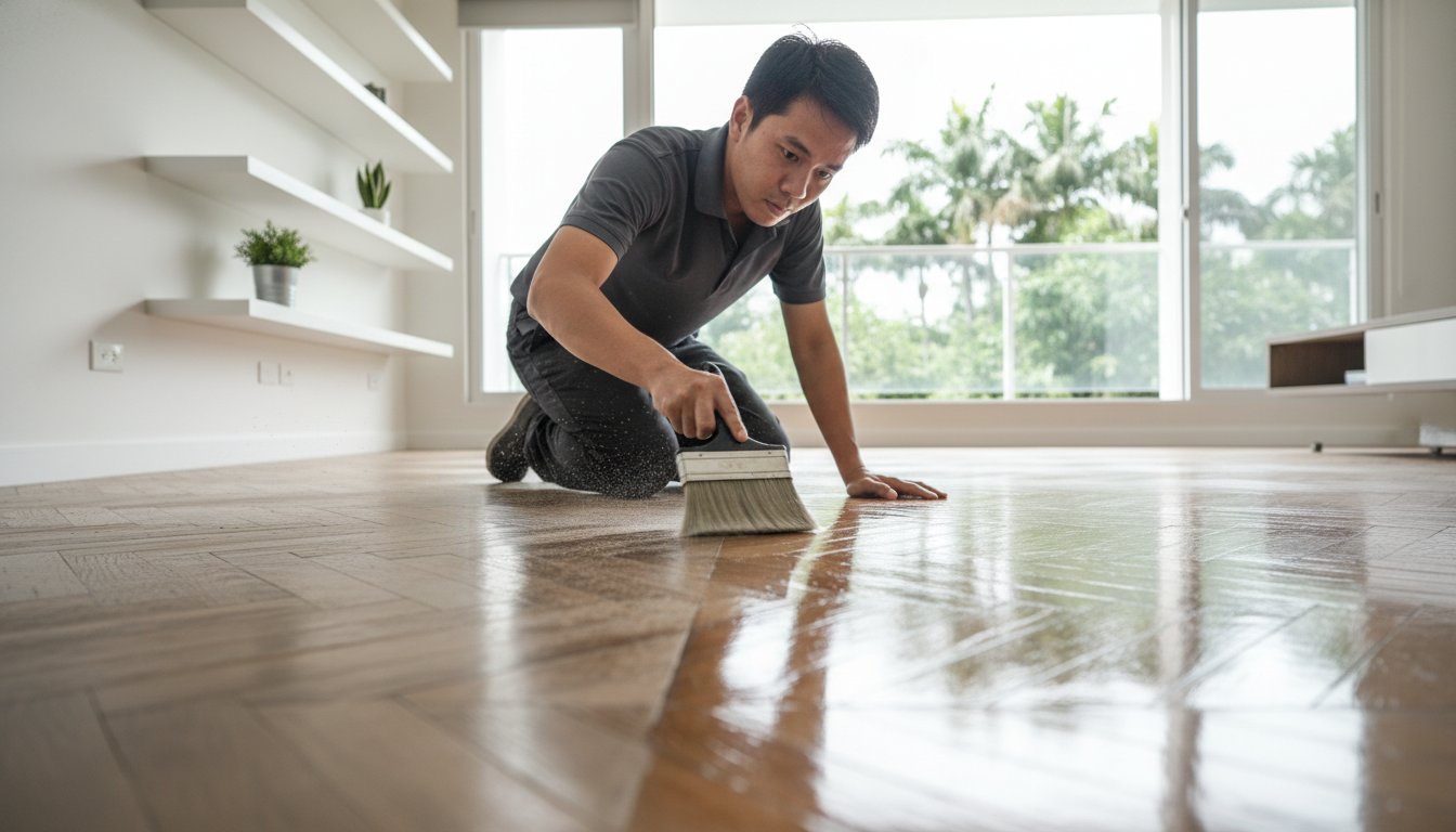 You are currently viewing Parquet Floor Varnishing Cost Singapore: The 2026 Homeowner’s Buying Guide