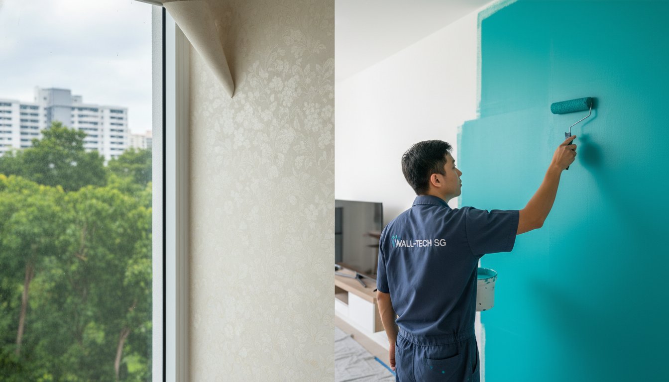 You are currently viewing Painting vs Wallpaper Cost in Singapore: 2026 Homeowner’s Price Guide