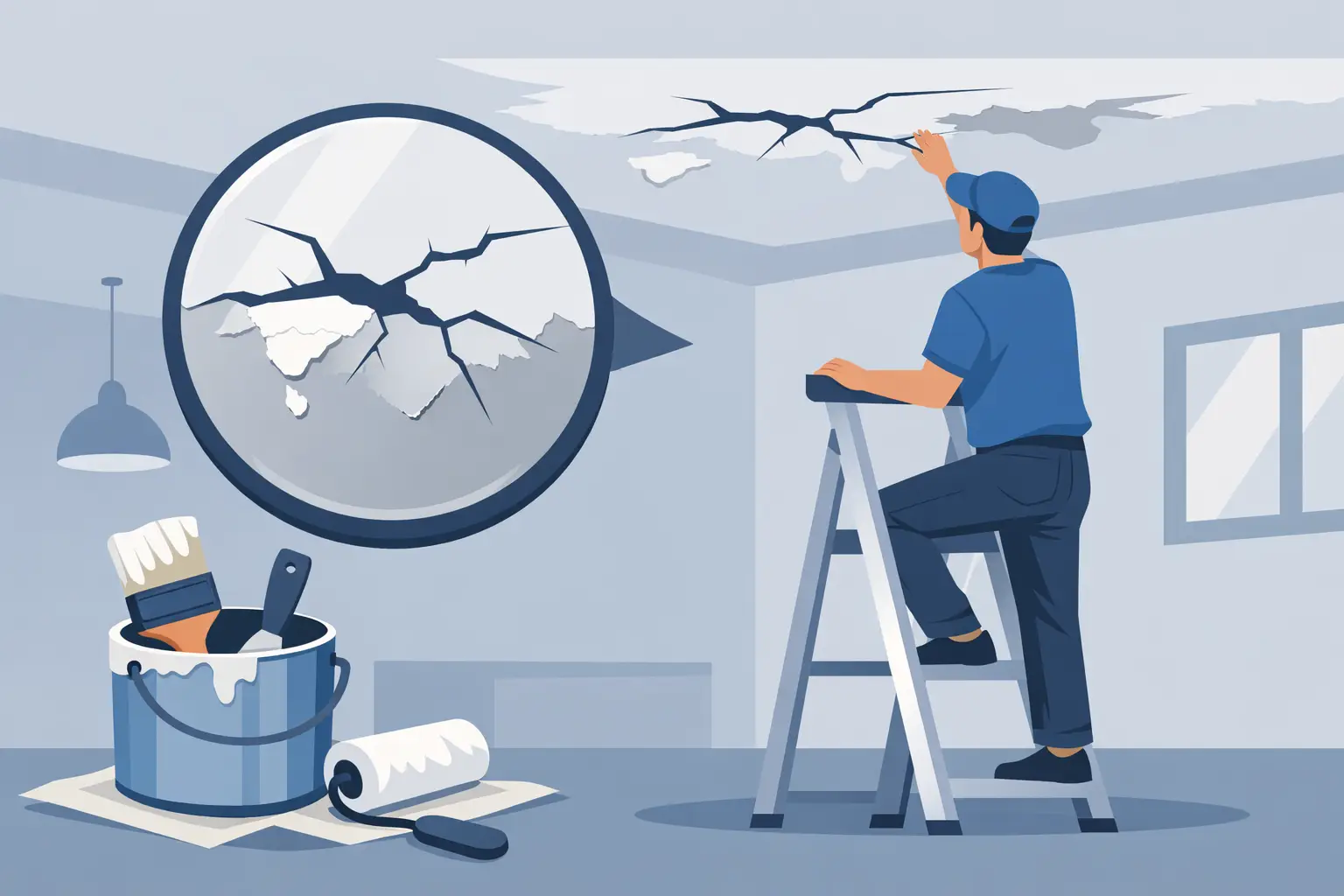 You are currently viewing What Causes Ceiling Paint Cracks?