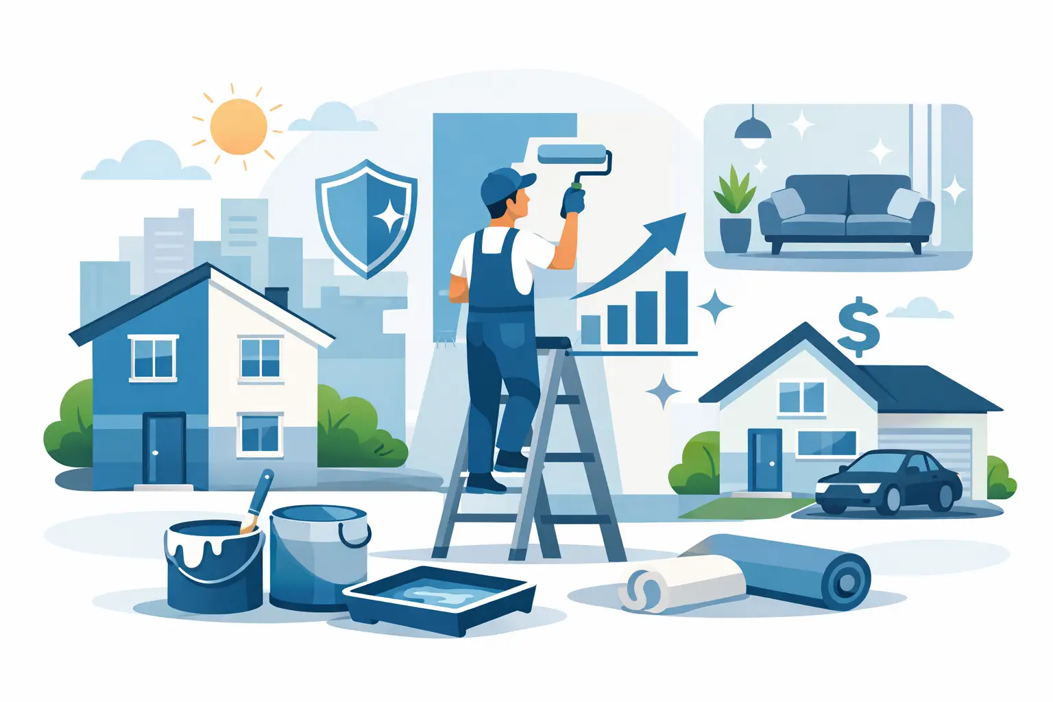Read more about the article 7 Benefits of Professional Repainting