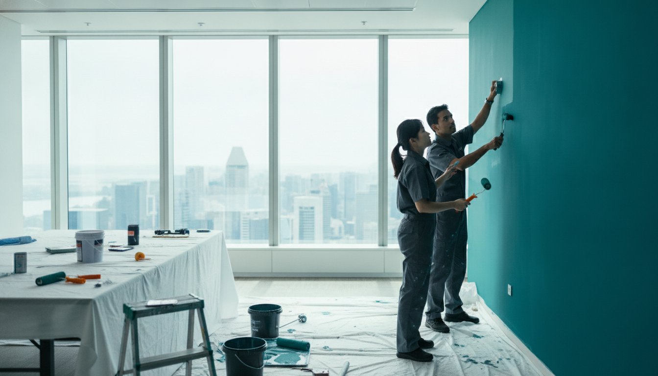You are currently viewing The 10 Critical Benefits of Hiring Professional Office Painting Services in Singapore (2026)