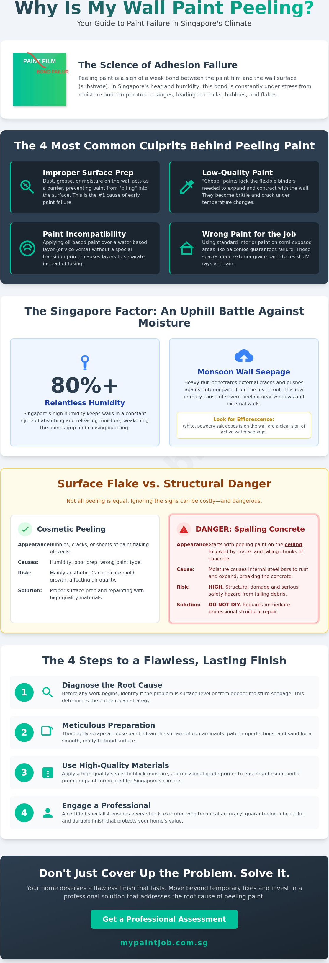 Why Is My Wall Paint Peeling? Common Causes and Professional Fixes in Singapore