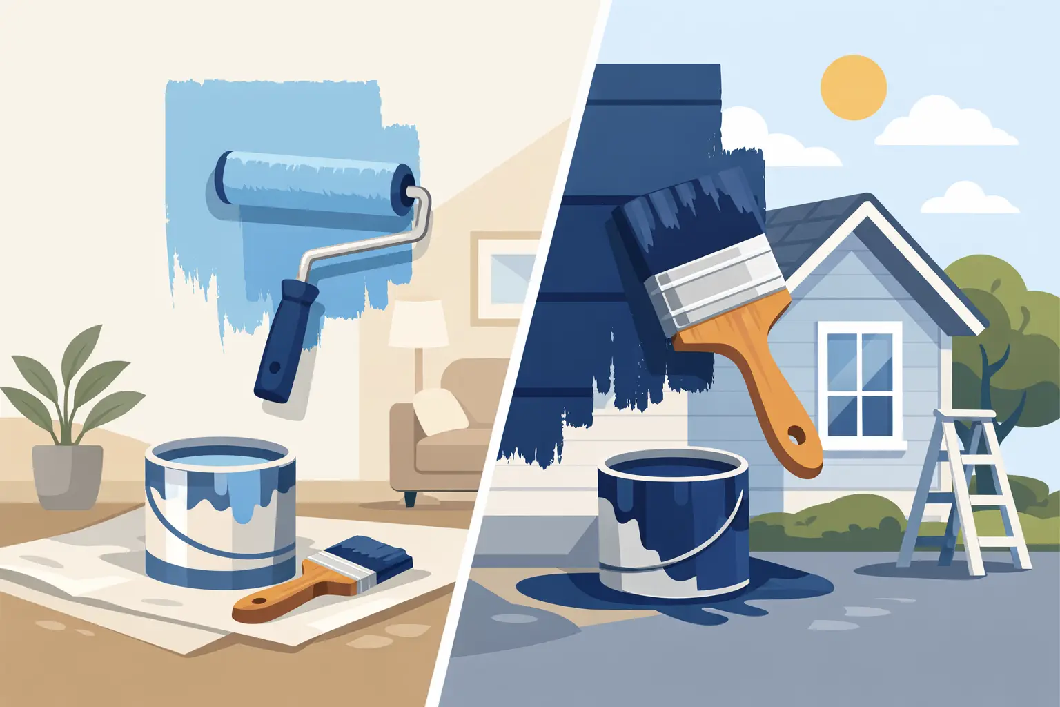 You are currently viewing Interior Paint vs Exterior Paint Explained