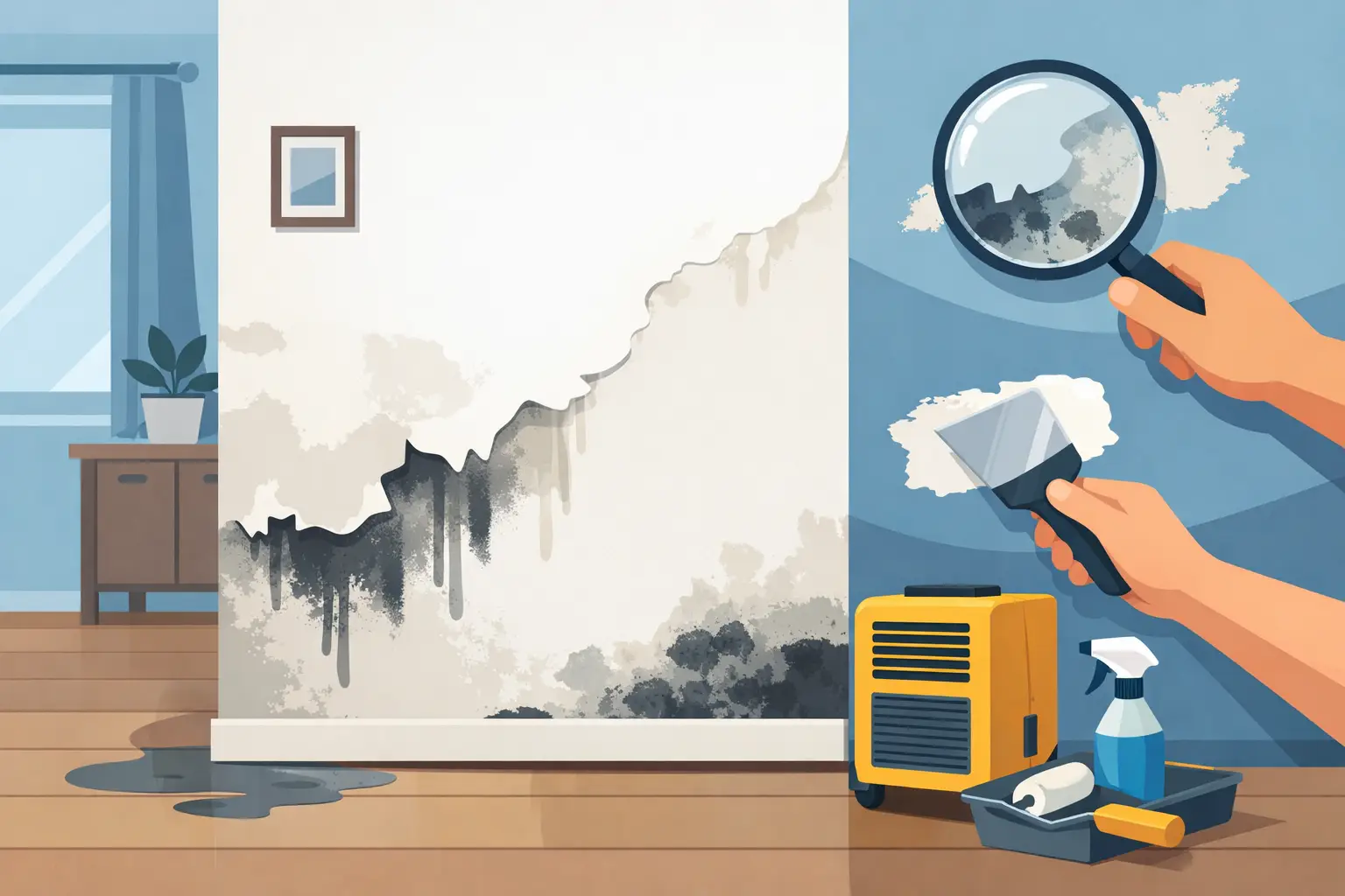 Read more about the article Moisture Damage Wall Paint: What to Do