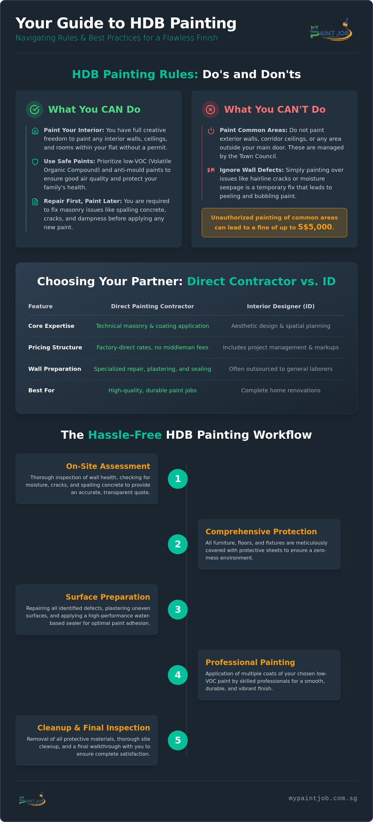 HDB Painting Rules and Regulations: The 2026 Homeowner’s Compliance Guide