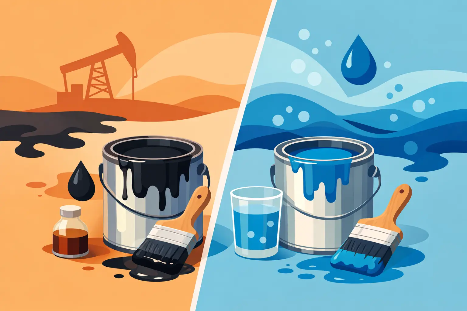Read more about the article Oil Based Versus Water Based Paint: Which Wins?