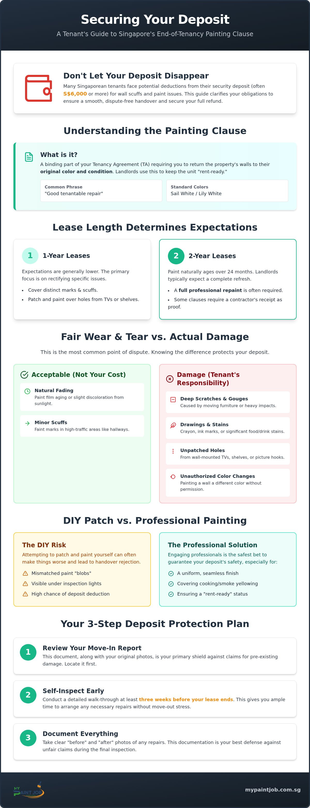 End of Tenancy Painting Clause Singapore: The 2026 Guide to Protecting Your Deposit