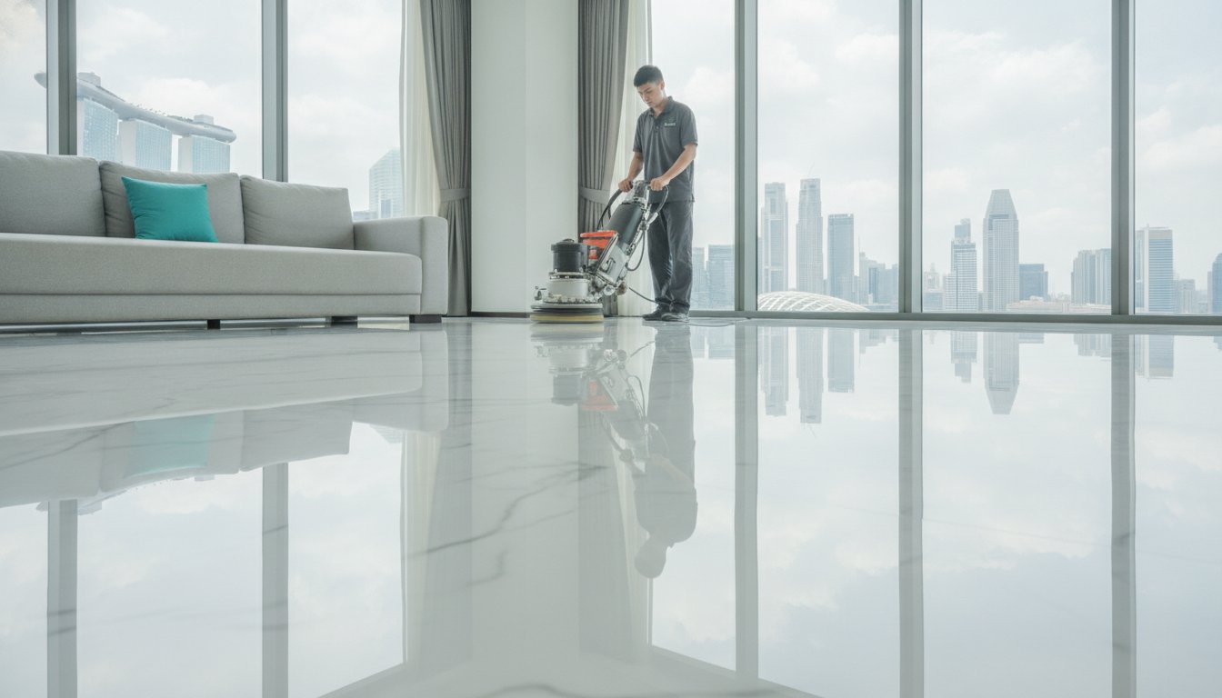 Read more about the article Marble Floor Polishing Price Singapore: 2026 Cost & Value Guide
