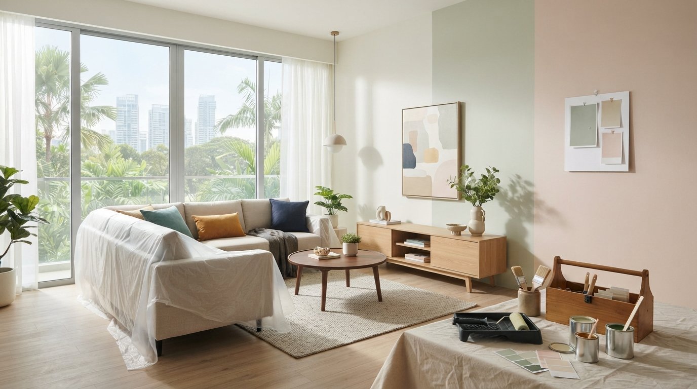 Read more about the article 7 Paint Colors That Make a Room Look Bigger: 2026 Singapore Guide