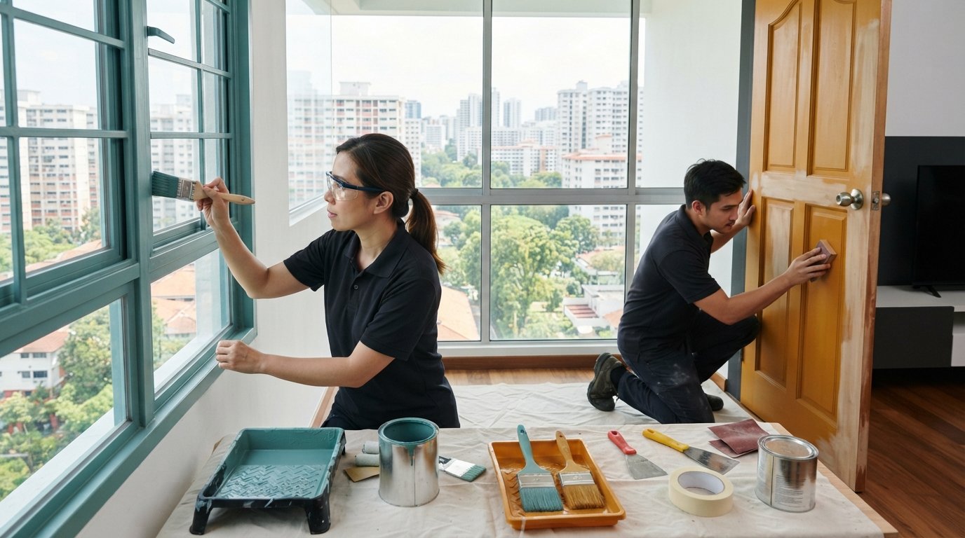 Read more about the article Cost to Paint Doors and Window Frames in Singapore: 2026 Buying Guide