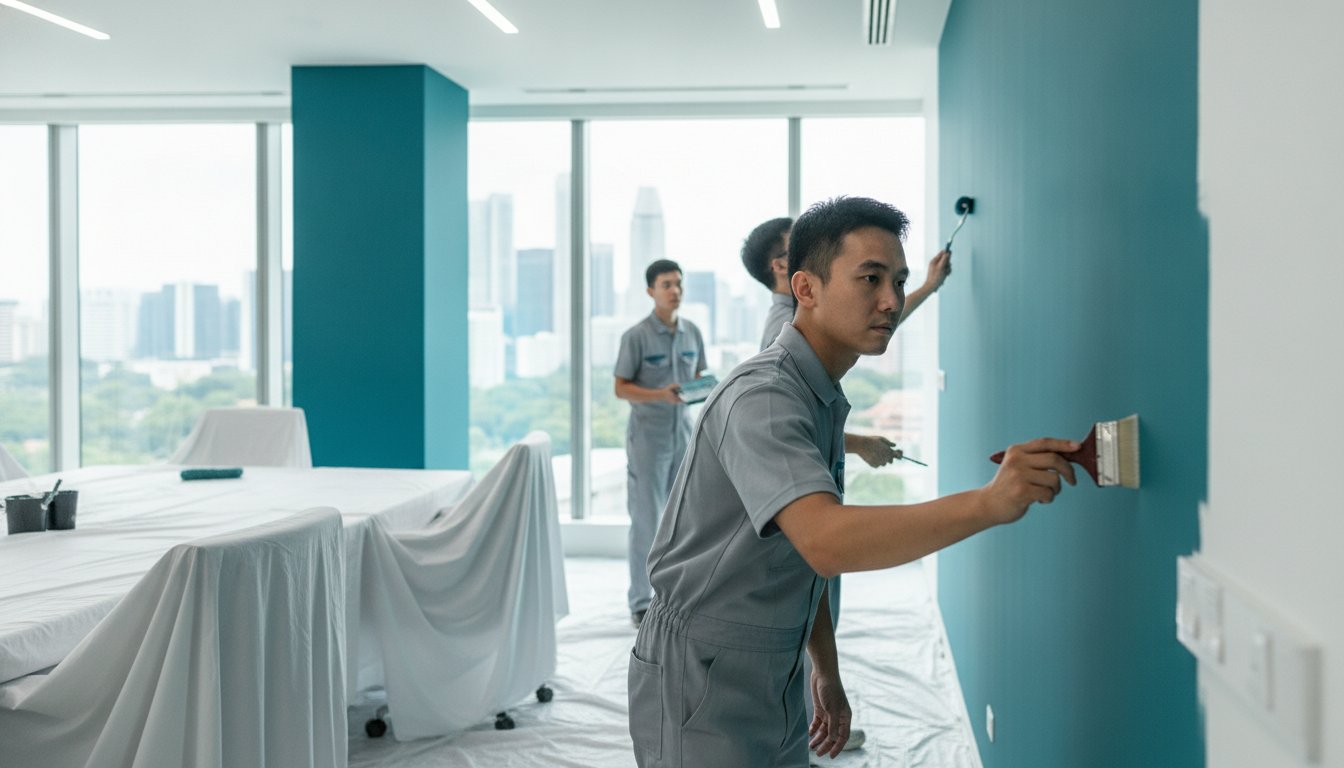 Read more about the article Commercial Office Painting Cost Singapore: The 2026 Pricing & Logistics Guide