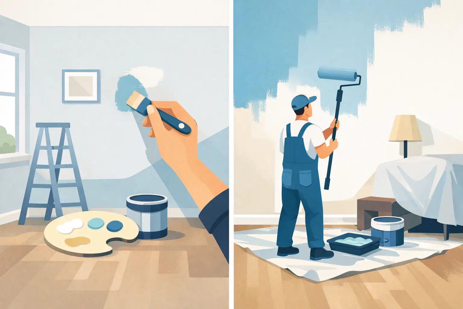 Read more about the article Paint Touchups Versus Repainting Rooms Explained
