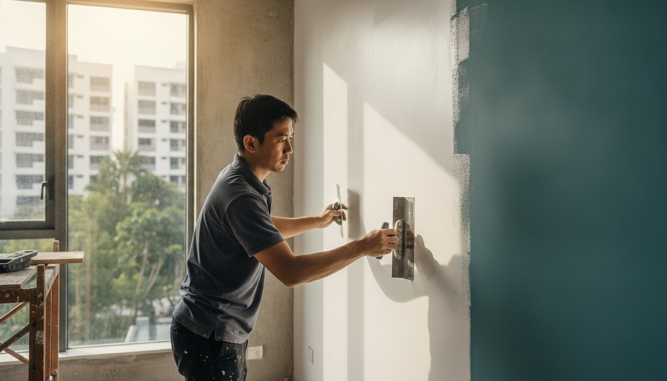 You are currently viewing Skim Coating Singapore: The 2026 Homeowner’s Guide to Flawless Walls