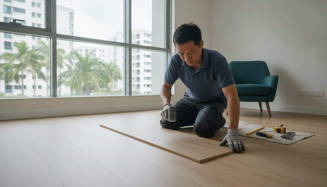 Read more about the article Vinyl Flooring Installation Cost Singapore: 2026 Price & Value Guide