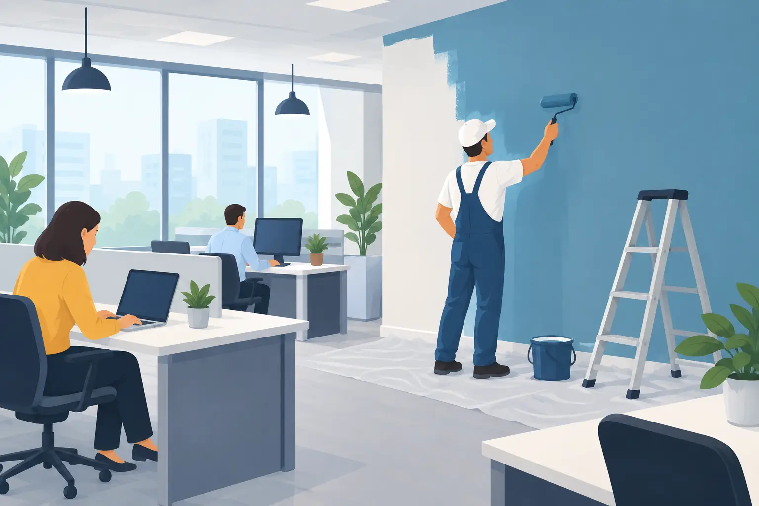 Read more about the article A Practical Guide to Painting Occupied Offices