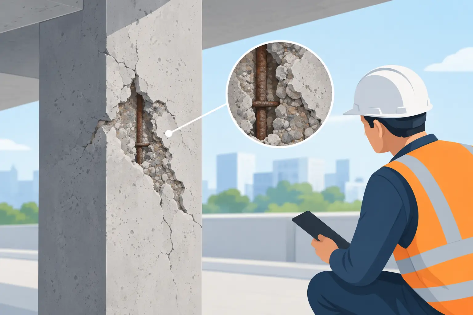 You are currently viewing How to Identify Spalling Concrete Damage Early