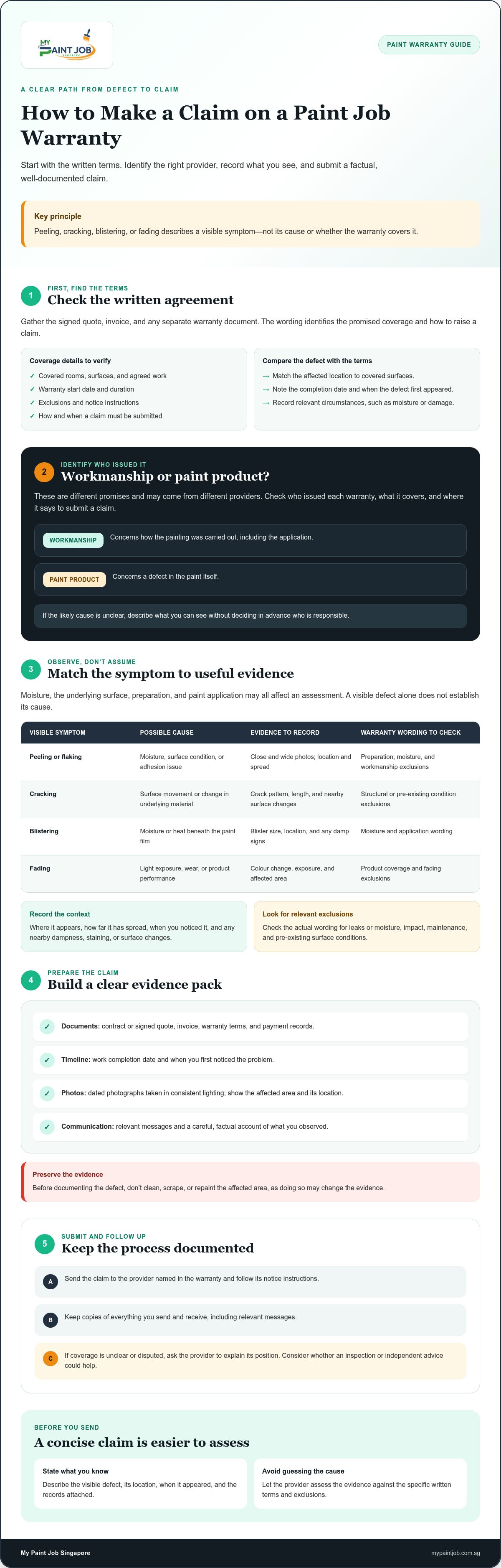 How to Make a Claim on a Paint Job Warranty: A Step-by-Step Guide