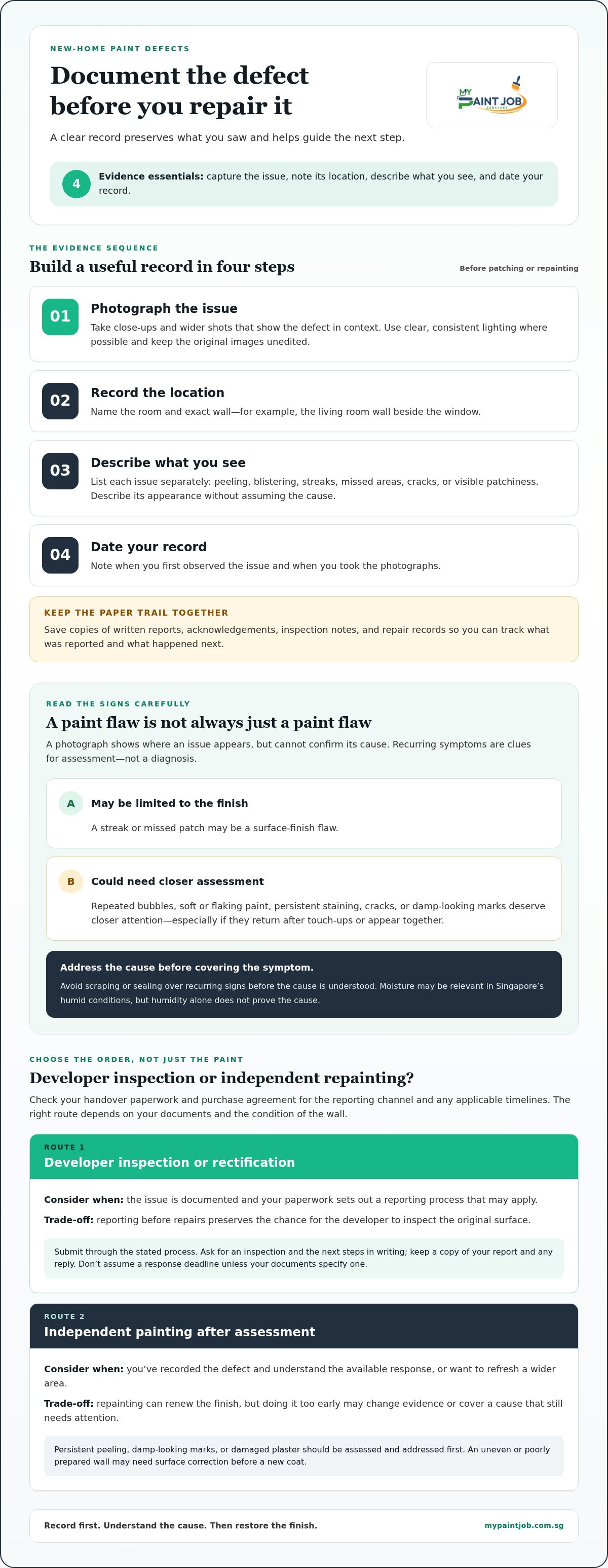 Fixing Poor Developer Paint Jobs: A Singapore Guide